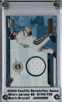 2000 Revolution Game Worn Jerseys #5 Mark Brunell/735*