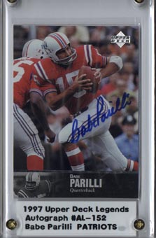 1997 Upper Deck Legends Autographs #AL152 Babe Parilli