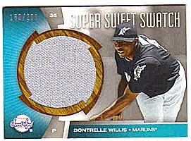 2006 Sweet Spot Super Sweet Swatch #DW Dontrelle Willis Jsy/299