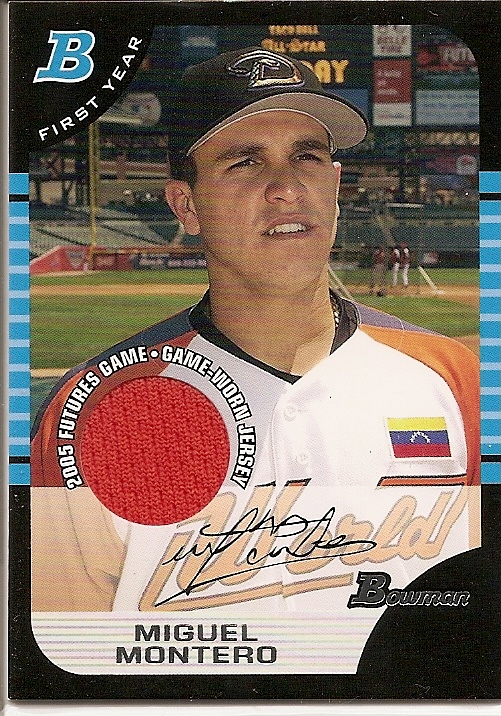 2005 Bowman Draft Futures Game Jersey Relics #137 Miguel Montero