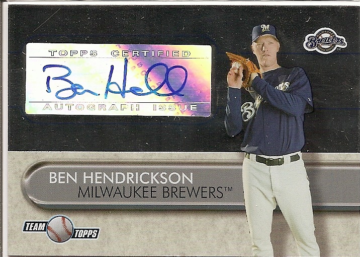 2005 Topps Team Topps Autographs #BH Ben Hendrickson BD