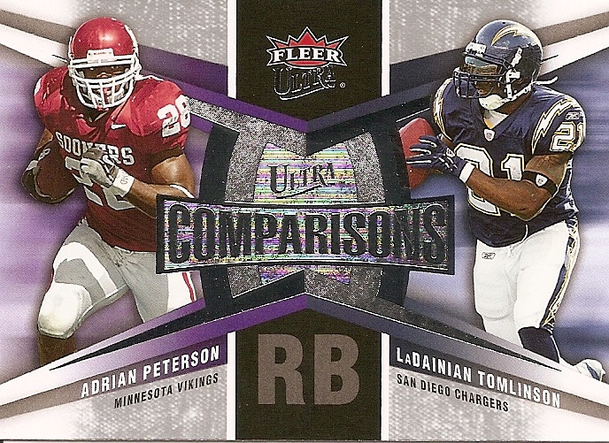 2007 Ultra Comparisons #PT Adrian Peterson/LaDainian Tomlinson