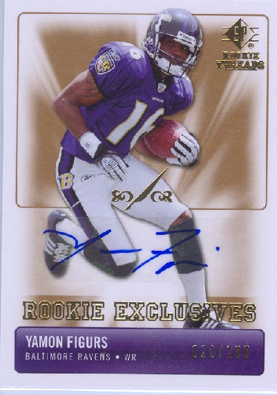 2007 SP Rookie Threads Rookie Exclusive Autographs #REYF Yamon Figurs 