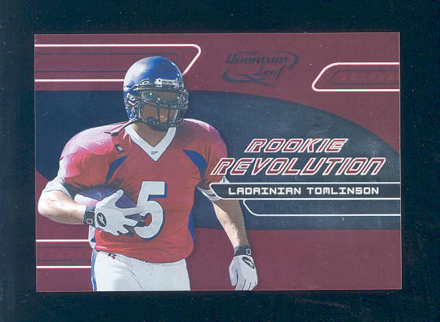 2001 Quantum Leaf Rookie Revolution #RR9 LaDainian Tomlinson