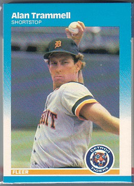 1987 Fleer Detroit Tigers Team Set Trammell  20+ Cards