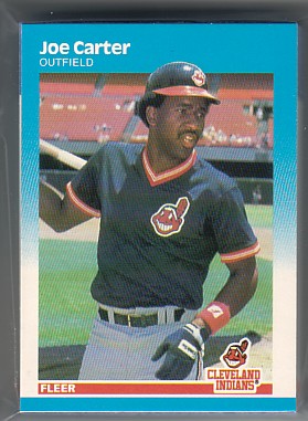 1987 Fleer Cleveland Indians Team Set CARTER 20+ Cards