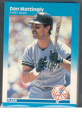 1987 Fleer Yankees Team Set MATTINGLY 20+ Cards