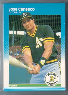 1987 Fleer Athletics Team Set CANSECO 20+ Cards