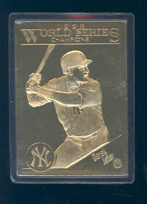 1998 Player Choice World Series Champs Gold #18 Derek Jeter Yankees 
