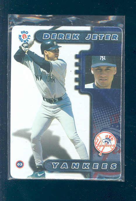 1998 Pro Magnets Derek Jeter Yankees Magnet Card Very Nice Gift RARE 