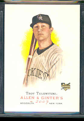 2007 Topps Allen and Ginter #75 Troy Tulowitzki (RC)
