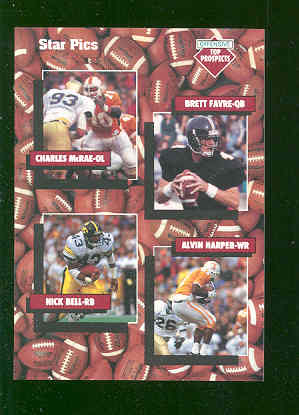 1991 Star Pics #109 Favre/Bell/Harp/McRae