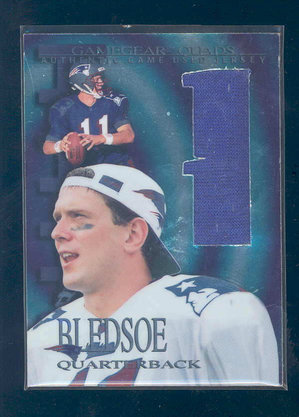 1997 Collector's Edge Extreme Game Gear Quads #3J Drew Bledsoe JSY