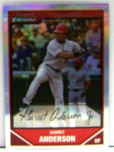 2007 Bowman Chrome Refractors #157 Garret Anderson