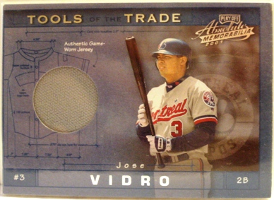 2001 Absolute Memorabilia Tools of the Trade #TT18 Jose Vidro Jsy