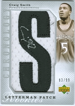 2006-07 Chronology #106 Craig Smith JSY AU RC