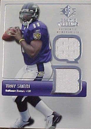 2007 SP Rookie Threads Rookie Threads Silver #RTTS Troy Smith 