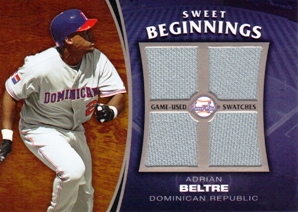 2006 Sweet Spot Update Sweet Beginnings Swatches #AB Adrian Beltre