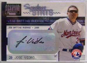 2001 Donruss Signature Stats #51 Jose Vidro/330