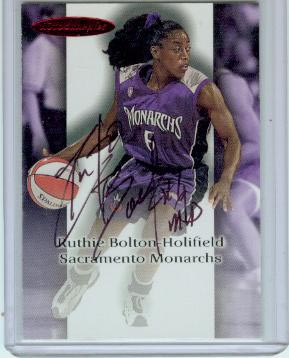 2000 SkyBox Dominion WNBA Autographics #1 Ruthie Bolton-Holifield