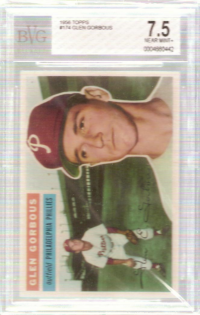 1956 Topps #174 Glen Gorbous BVG 7.5 Near Mint+