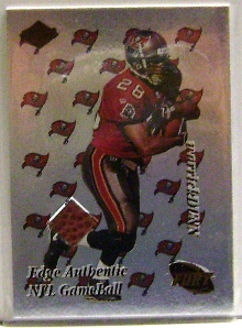 1999 Collector's Edge Fury Game Ball #WD Warrick Dunn