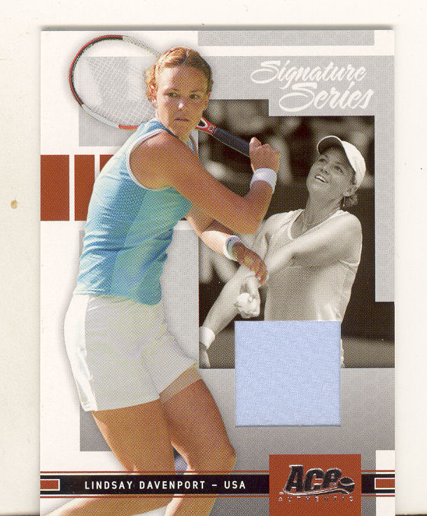 2007  Ace Authentic, Signature Series Jersey  Lindsay Davenport  #2,     