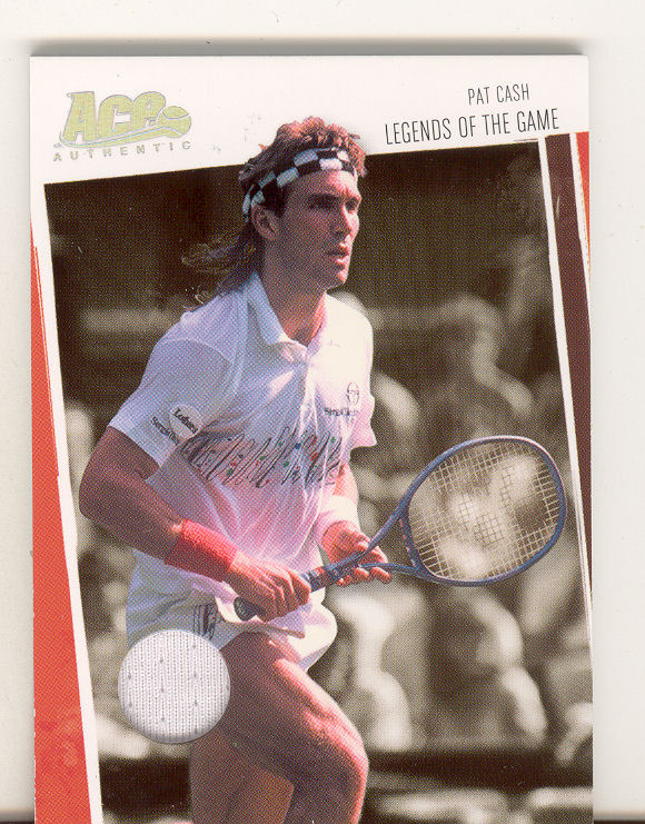 2006  Ace Authentic, Legends of the Game Material LG-5, Jersey - Game Worn, Pat Cash,   #116/500