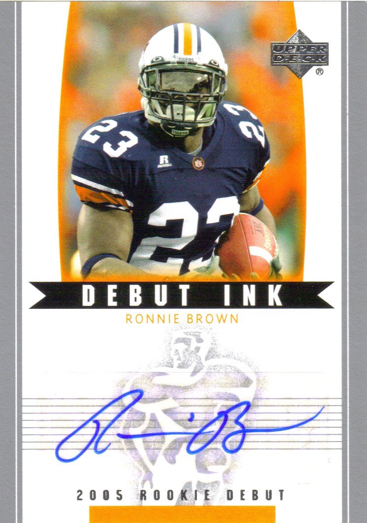 2005 Upper Deck Rookie Debut Ink #DIRB Ronnie Brown SP