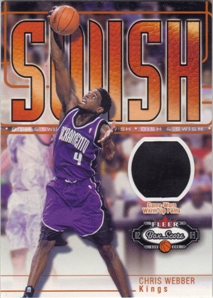 2002-03 Fleer Box Score Dish and Swish Memorabilia #DSM10 Chris Webber Pants