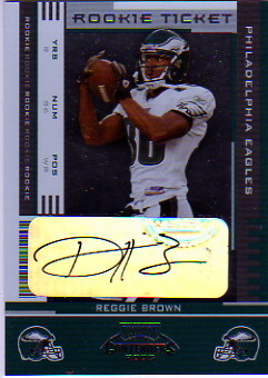 2005 Playoff Contenders #162 Reggie Brown AU/528* RC