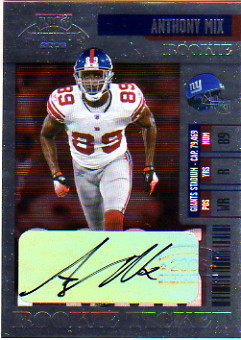 2006 Playoff Contenders #190 Anthony Mix AU RC