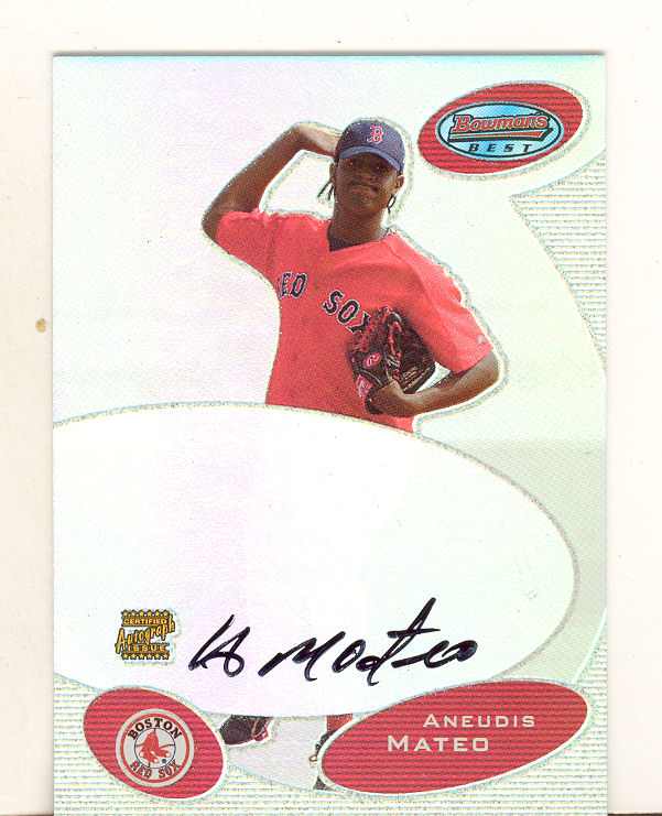 2003 Bowman's Best Red #AM Aneudis Mateo FY AU