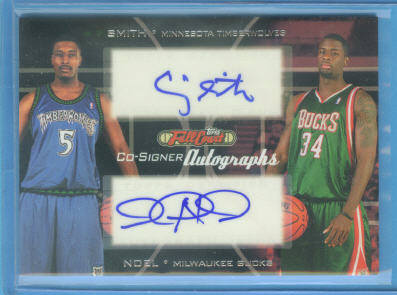 2006-07 Topps Full Court Co-Signers #CS42 Craig Smith/David Noel