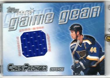 2000-01 Topps Stars Game Gear #GGCP Chris Pronger J