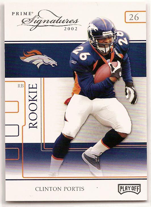 2002 Playoff Prime Signatures #90 Clinton Portis RC