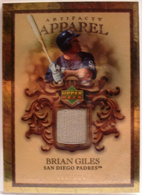 2007 Artifacts MLB Apparel Limited #BG Brian Giles
