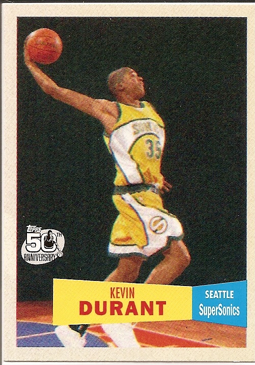 2007-08 Topps 1957-58 Variations #112 Kevin Durant