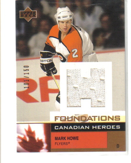2002-03 UD Foundations Canadian Heroes #CMH Mark Howe