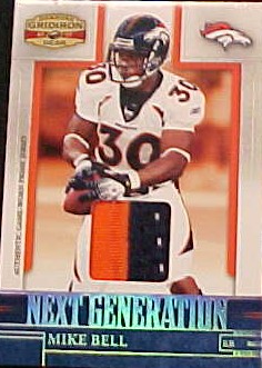 2007 Donruss Gridiron Gear Next Generation Jerseys Prime #25 Mike Bell