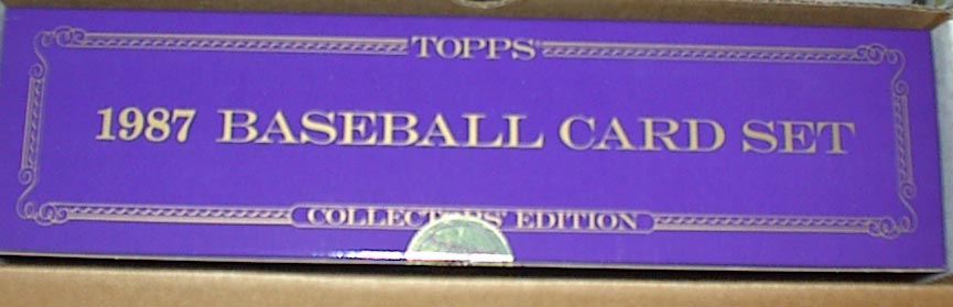 1987 TOPPS TIFFANY FACTORY BASEBALL COMPLETE SET W/BARRY BONDS ROOKIE