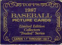 1987 TOPPS TIFFANY TRADED COMPLETE FACTORY BASEBALL SET - GREG MADDUX ROOKIE