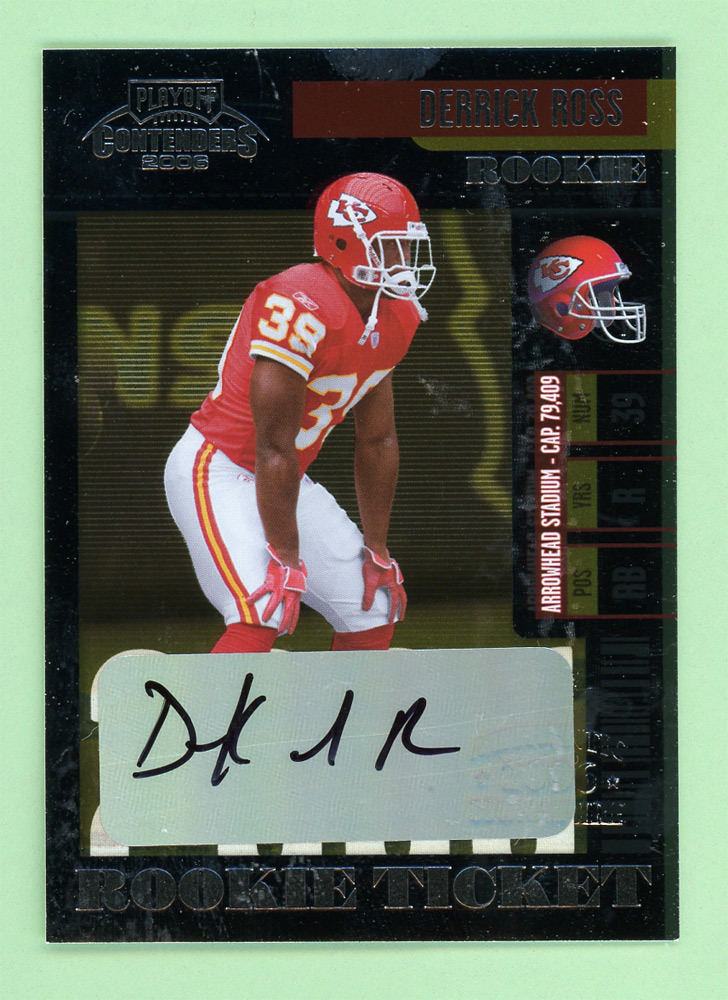 2006 Playoff Contenders #135 Derrick Ross AU/250* RC