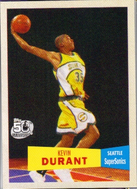 2007-08 Topps 1957-58 Variations #112 Kevin Durant
