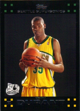 2007-08 Topps #112 Kevin Durant RC