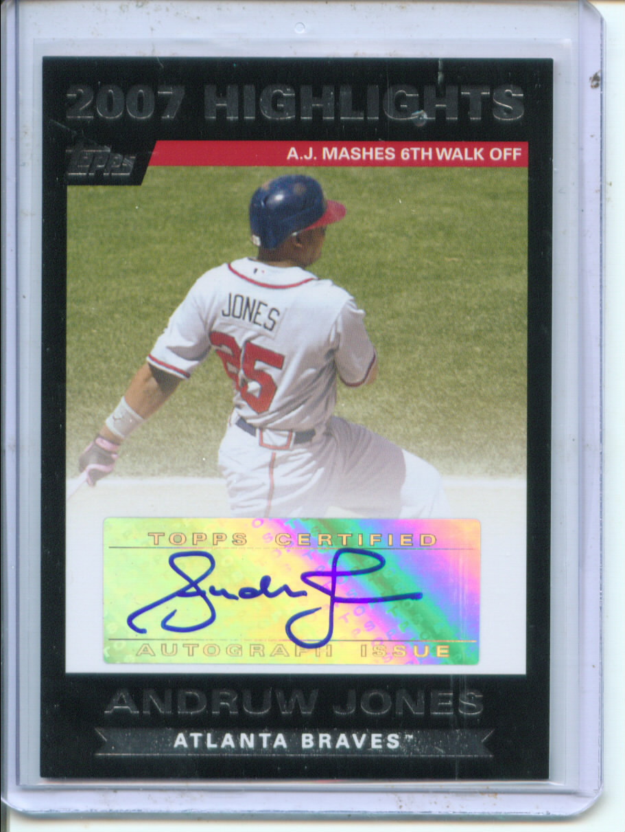 2007 Topps Update 2007 Highlights Autographs #AJ Andruw Jones A