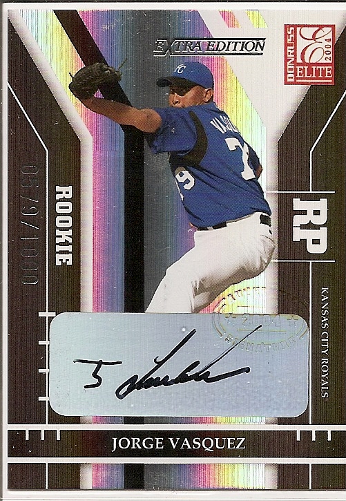 2004 Donruss Elite Extra Edition #256 Jor Vasquez AU/1000 RC