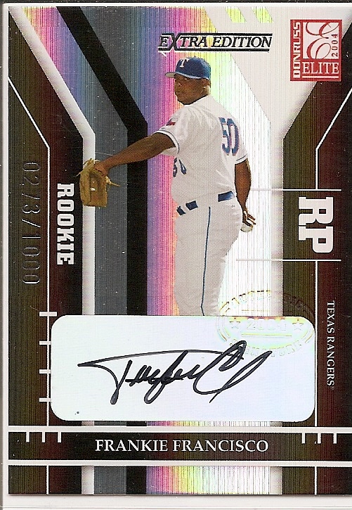 2004 Donruss Elite Extra Edition #277 F.Francisco AU/1000 RC