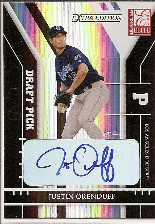 2004 Donruss Elite Extra Edition #313 Justin Orenduff AU/473 RC