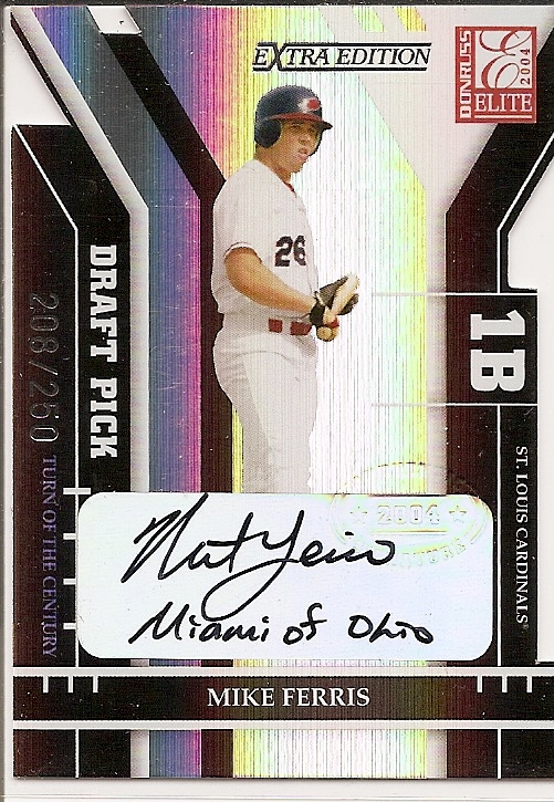 2004 Donruss Elite Extra Edition Signature Turn of the Century #331 Mike Ferris DP/250